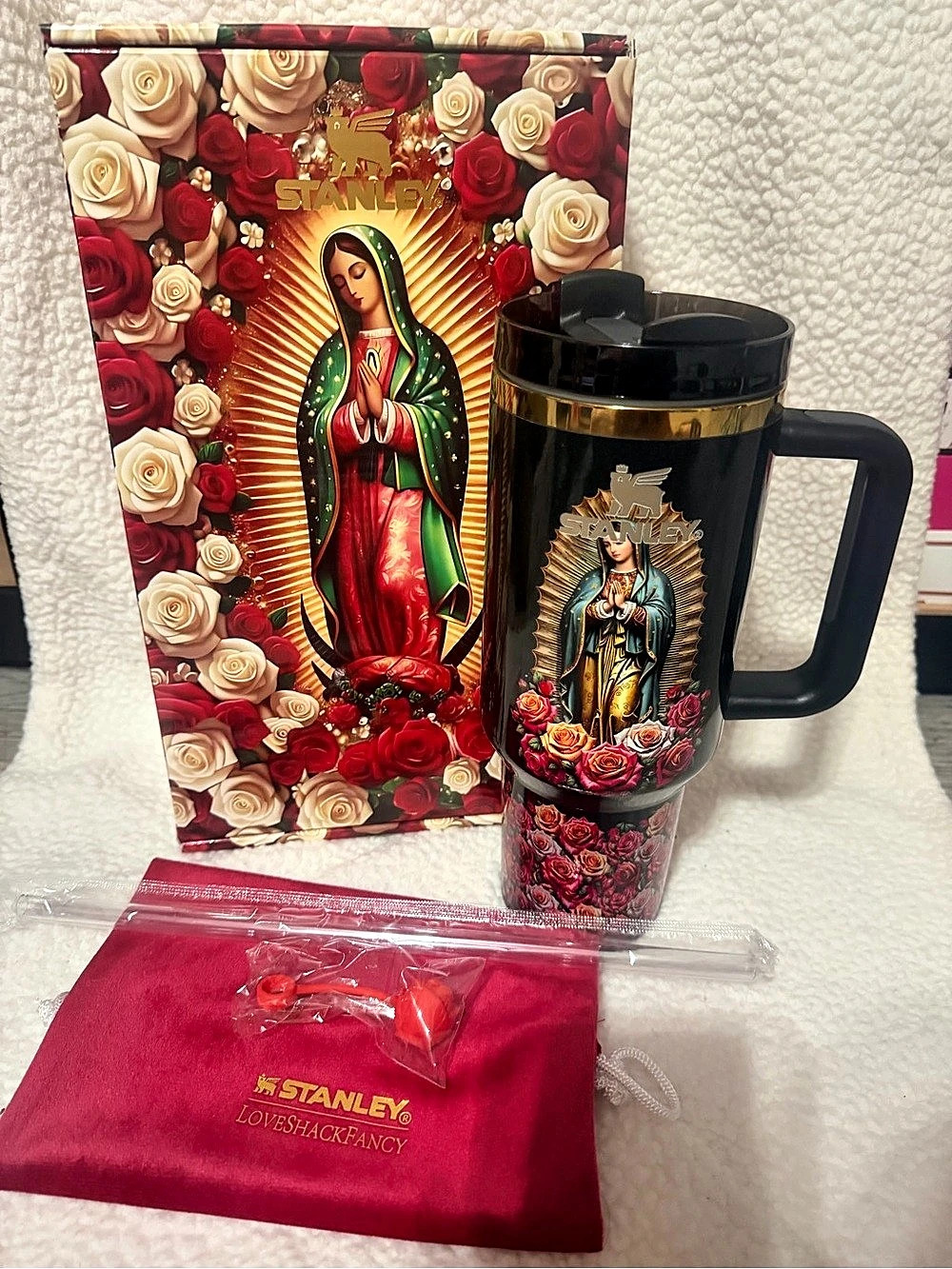 Stanley Floral Drinkware Set Black & Red